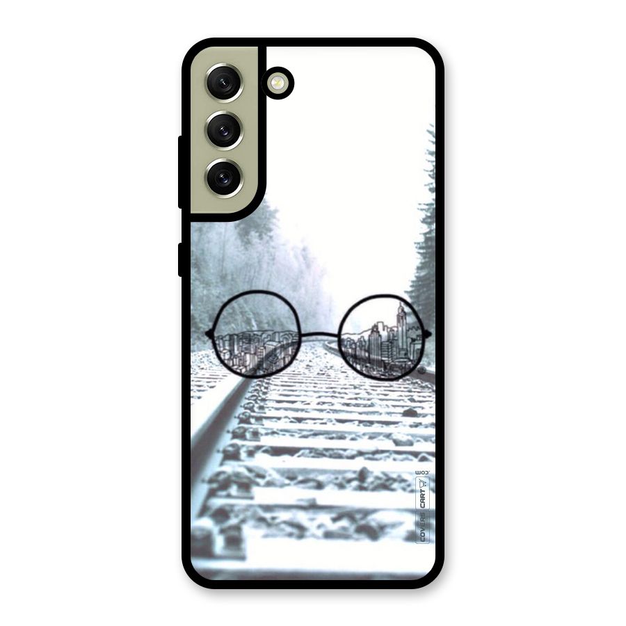 Tracks And Specs Glass Back Case for Galaxy S21 FE 5G
