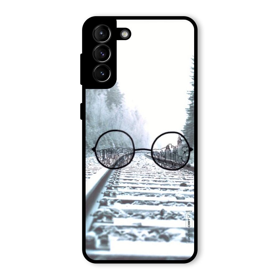 Tracks And Specs Glass Back Case for Galaxy S21 Plus