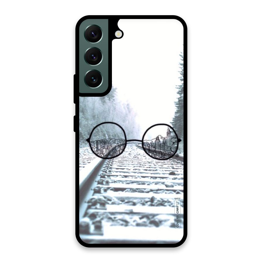 Tracks And Specs Glass Back Case for Galaxy S22 5G