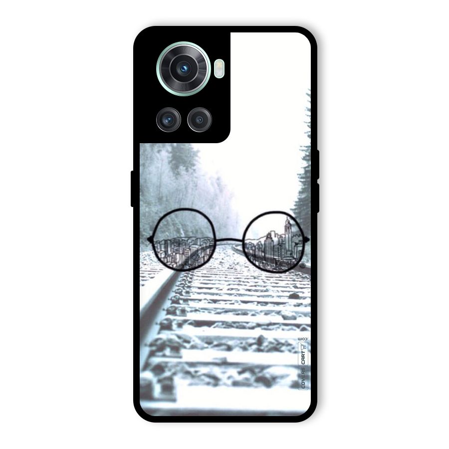 Tracks And Specs Glass Back Case for OnePlus 10R