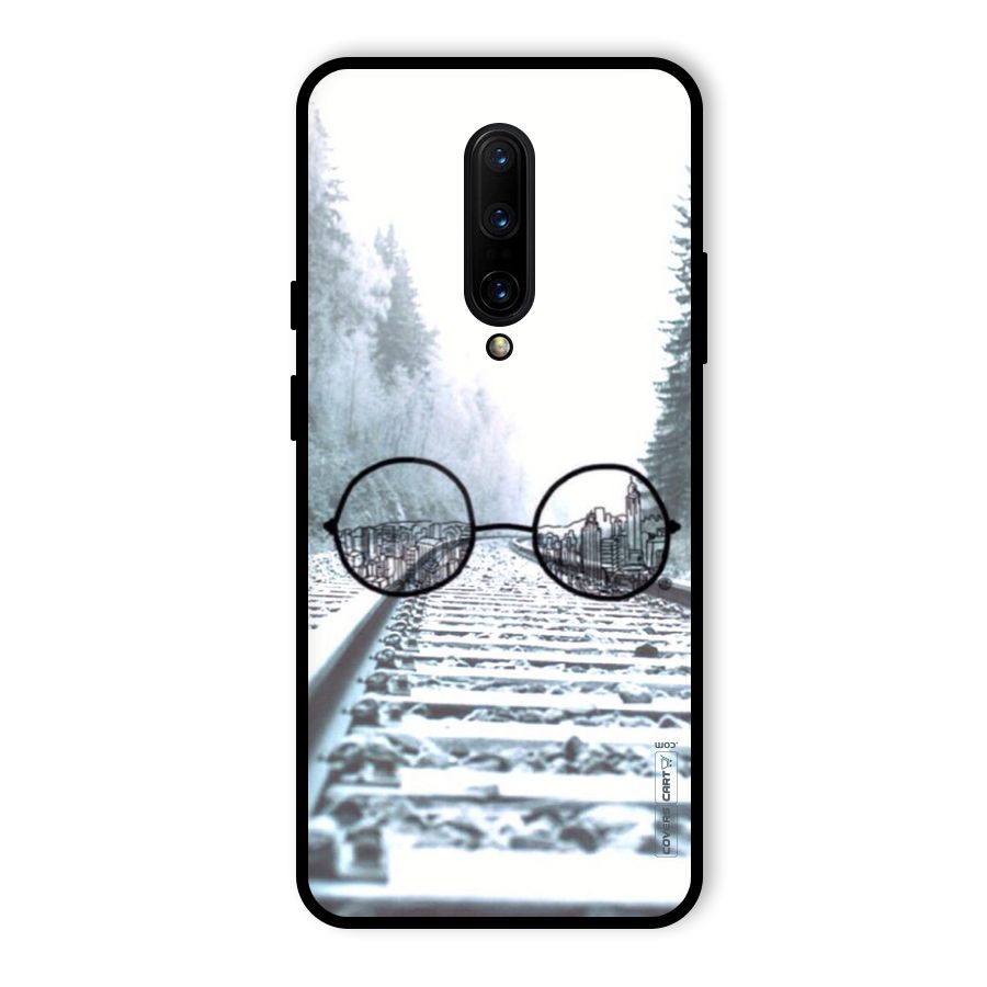Tracks And Specs Glass Back Case for OnePlus 7 Pro