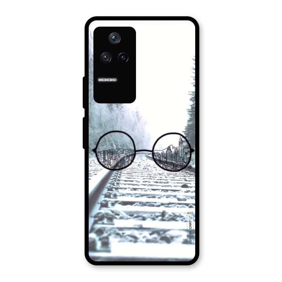 Tracks And Specs Glass Back Case for Poco F4 5G
