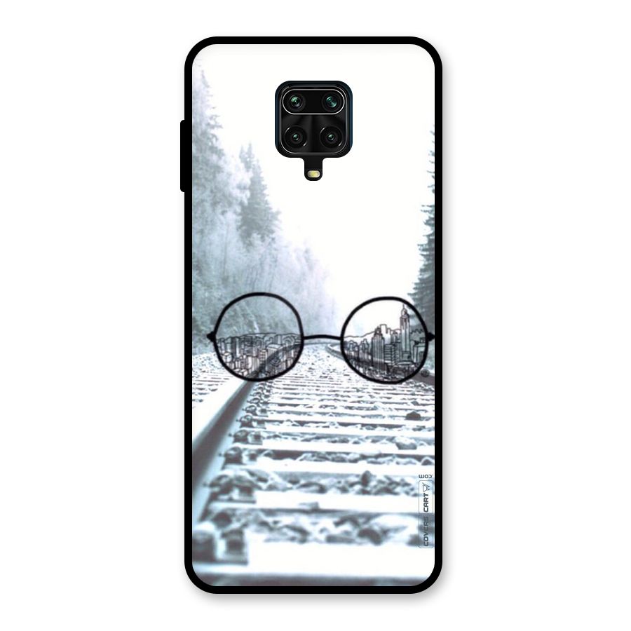 Tracks And Specs Glass Back Case for Poco M2 Pro