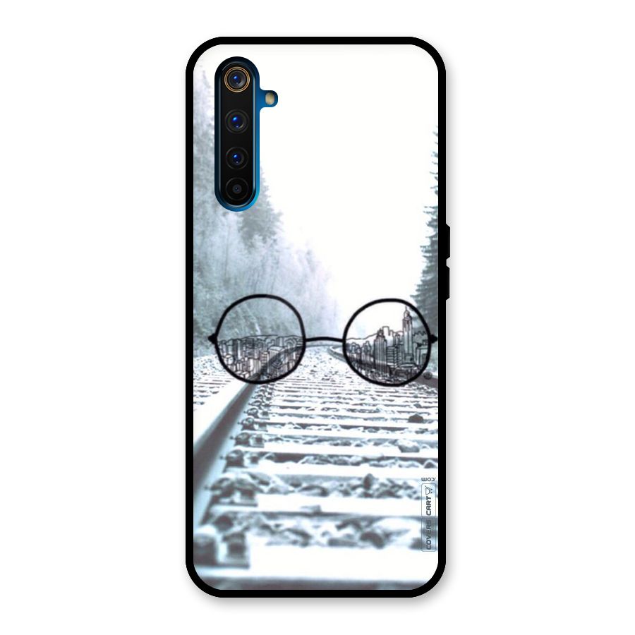 Tracks And Specs Glass Back Case for Realme 6 Pro