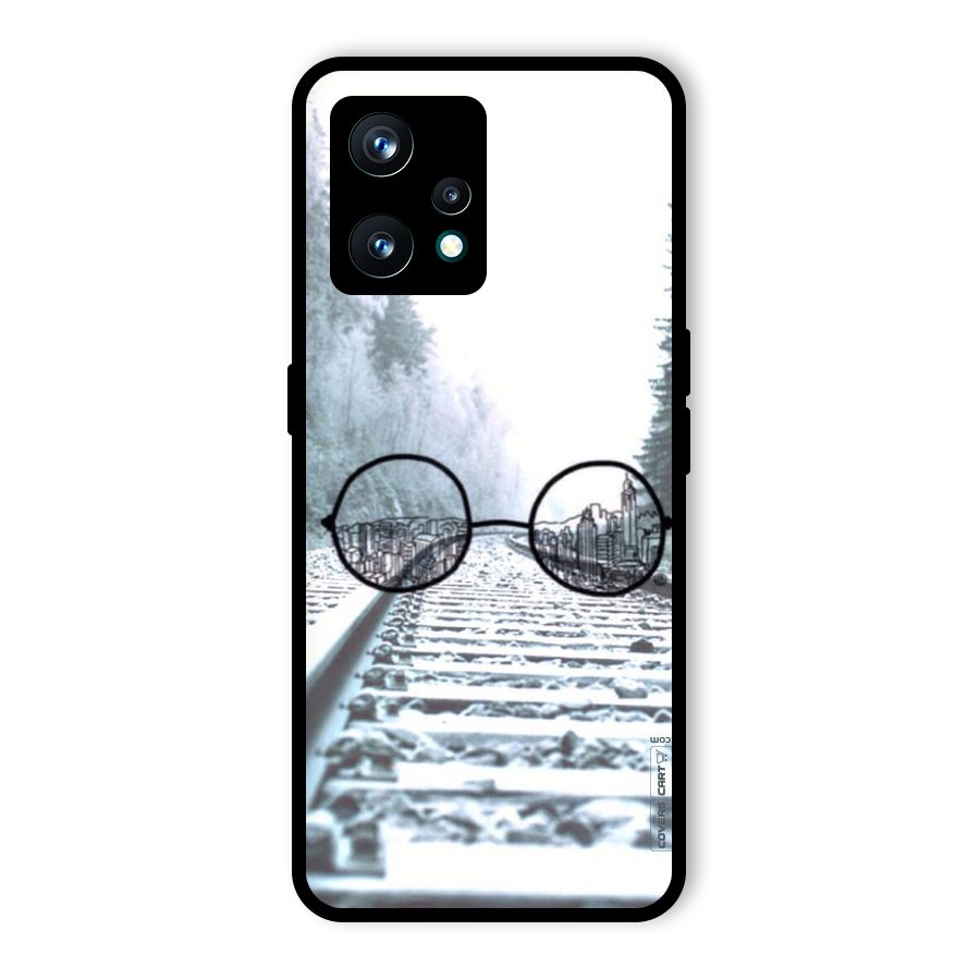 Tracks And Specs Glass Back Case for Realme 9 Pro Plus 5G
