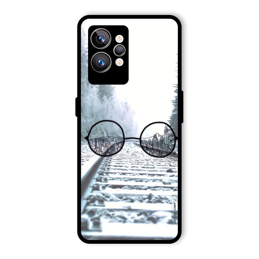 Tracks And Specs Glass Back Case for Realme GT2 Pro