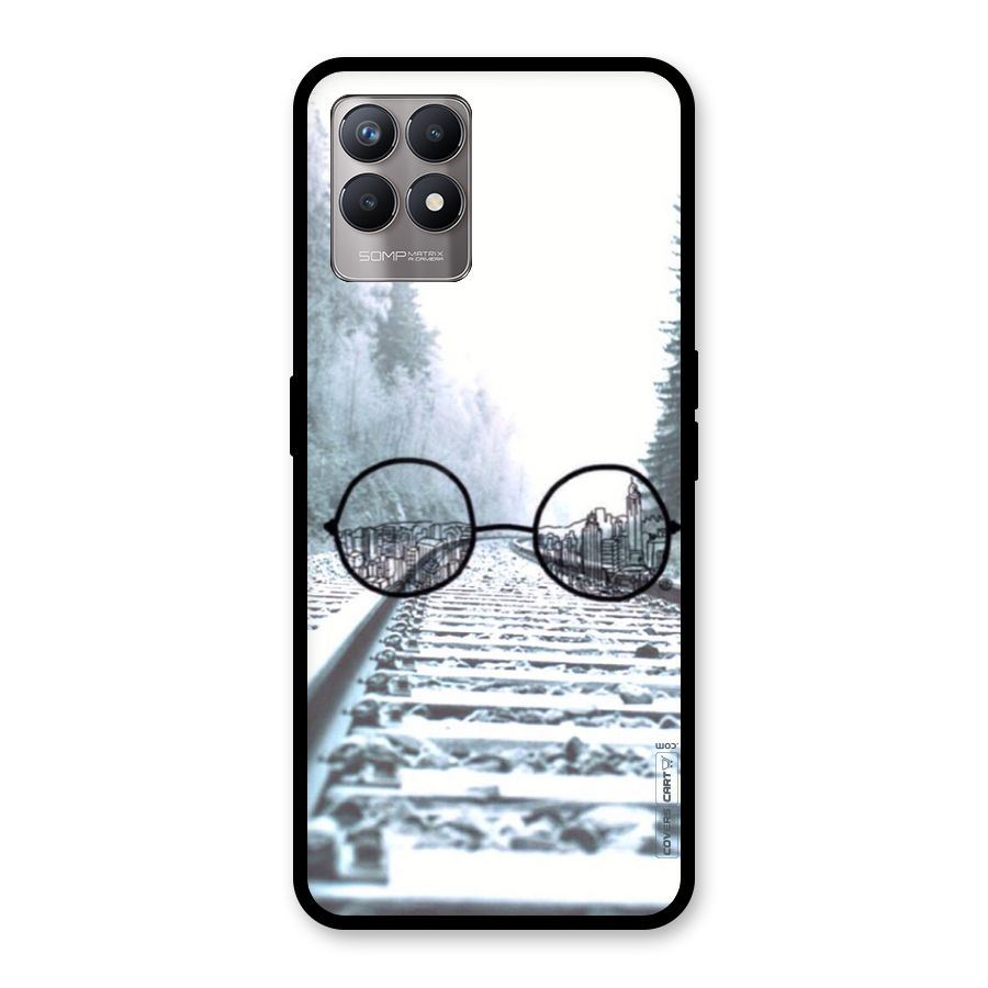 Tracks And Specs Glass Back Case for Realme Narzo 50