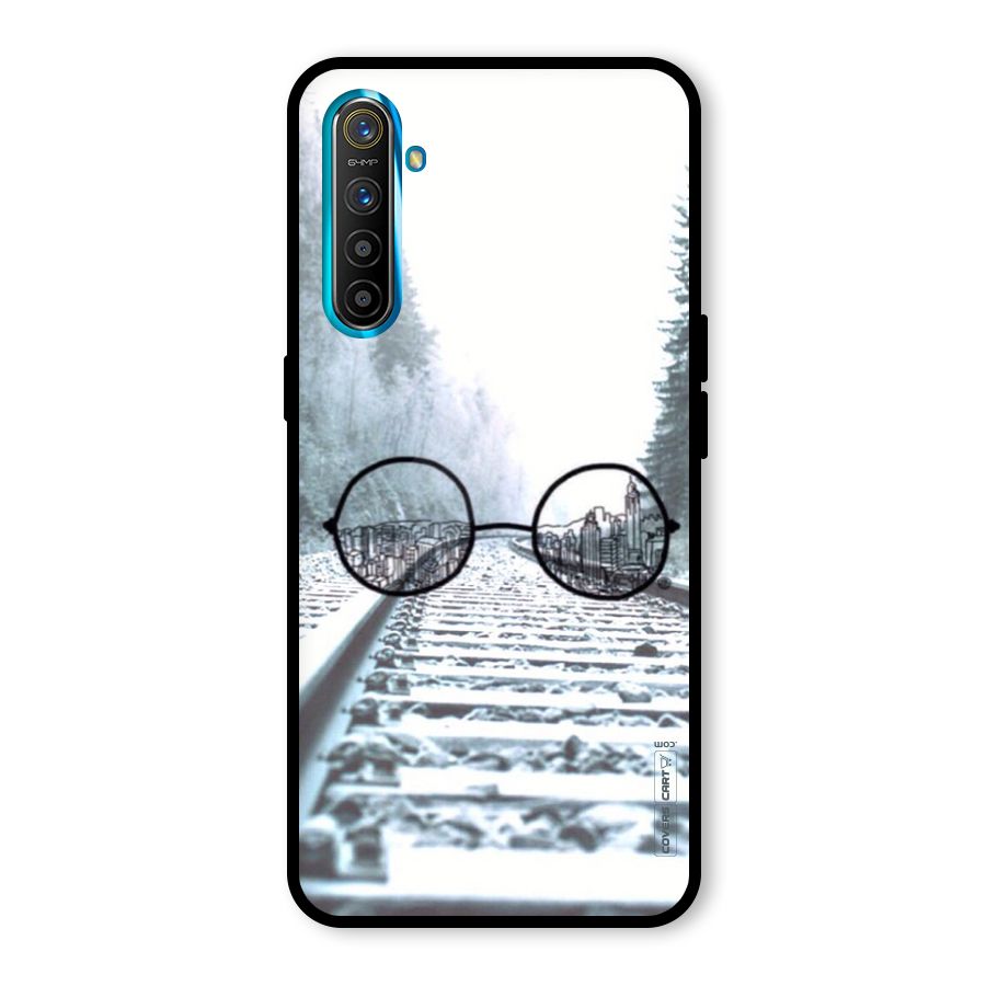 Tracks And Specs Glass Back Case for Realme X2
