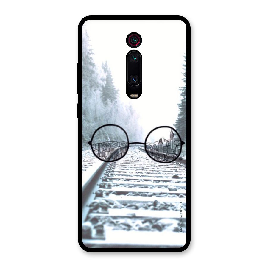 Tracks And Specs Glass Back Case for Redmi K20 Pro