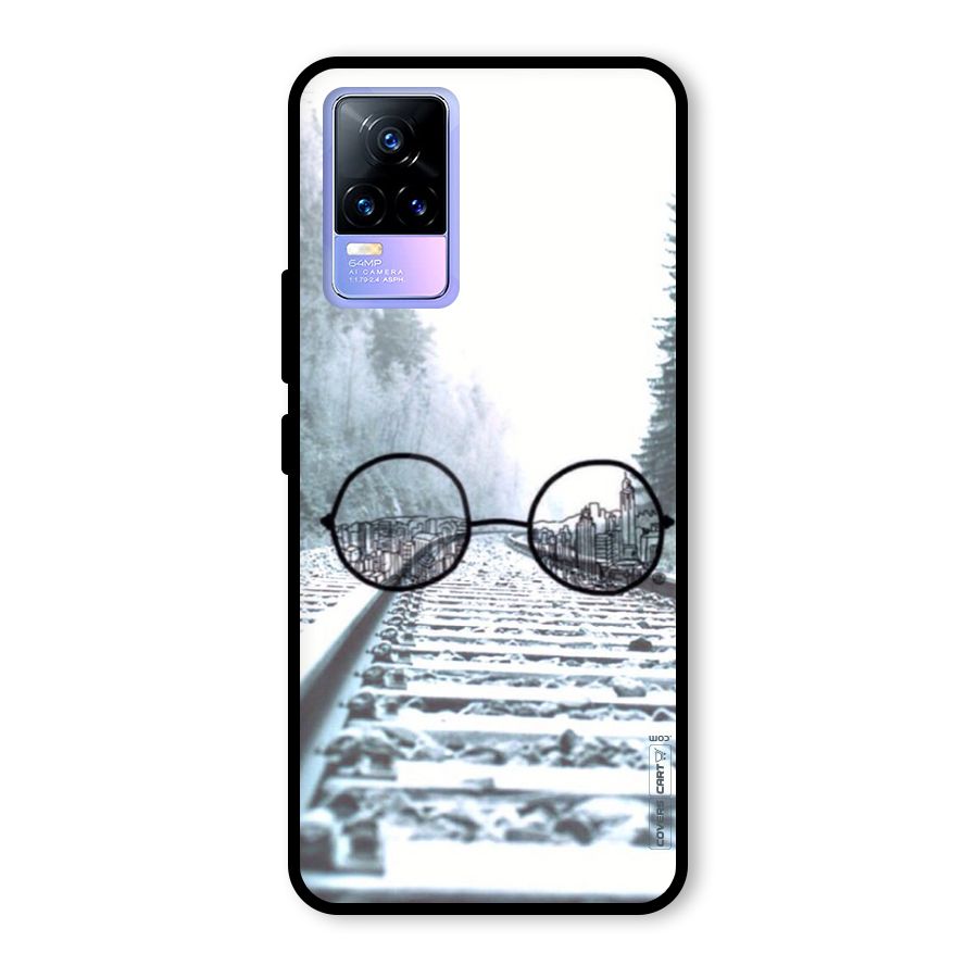 Tracks And Specs Glass Back Case for Vivo Y73
