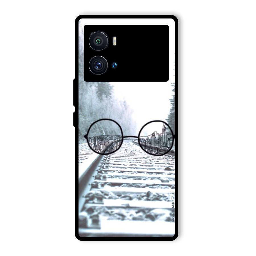 Tracks And Specs Glass Back Case for Vivo iQOO 9 Pro