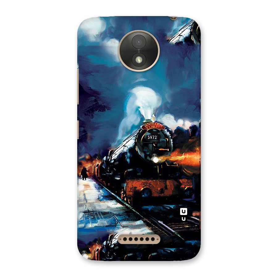 Train Art Back Case for Moto C Plus