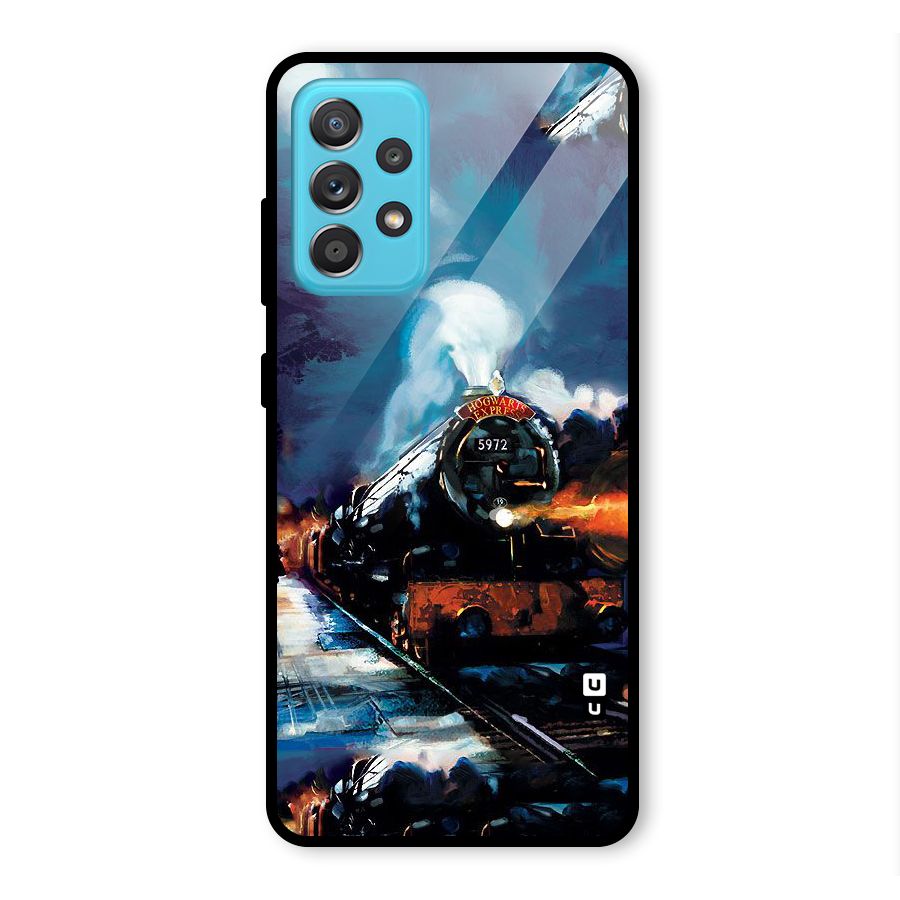 Train Art Glass Back Case for Galaxy A52