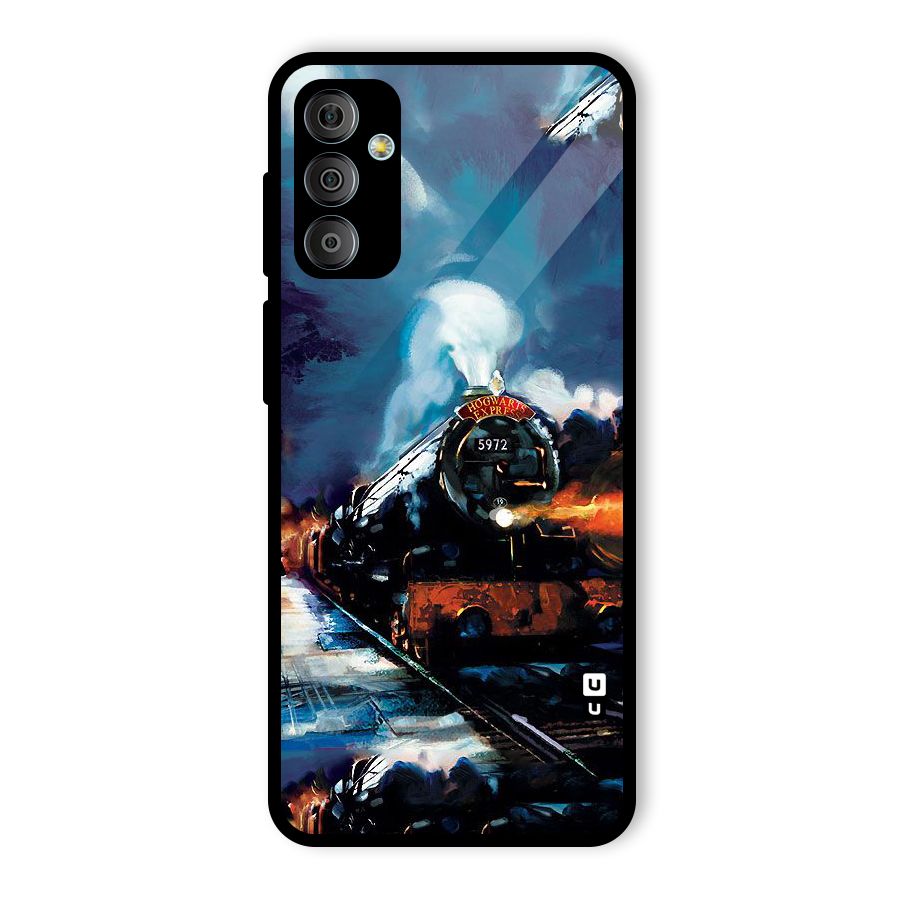 Train Art Glass Back Case for Galaxy F23