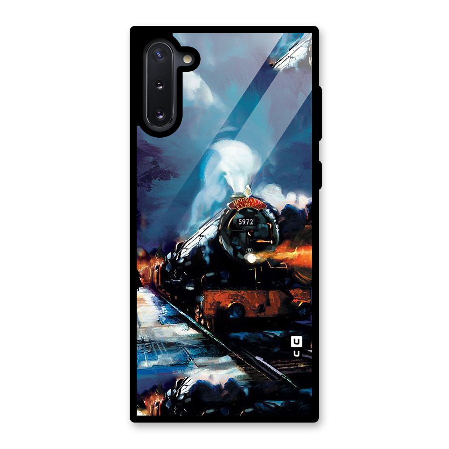 Train Art Glass Back Case for Galaxy Note 10