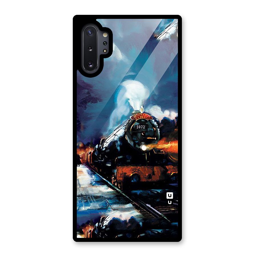 Train Art Glass Back Case for Galaxy Note 10 Plus