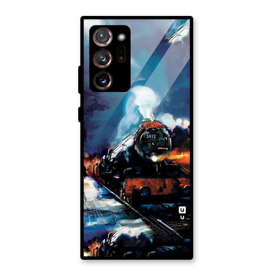 Train Art Glass Back Case for Galaxy Note 20 Ultra