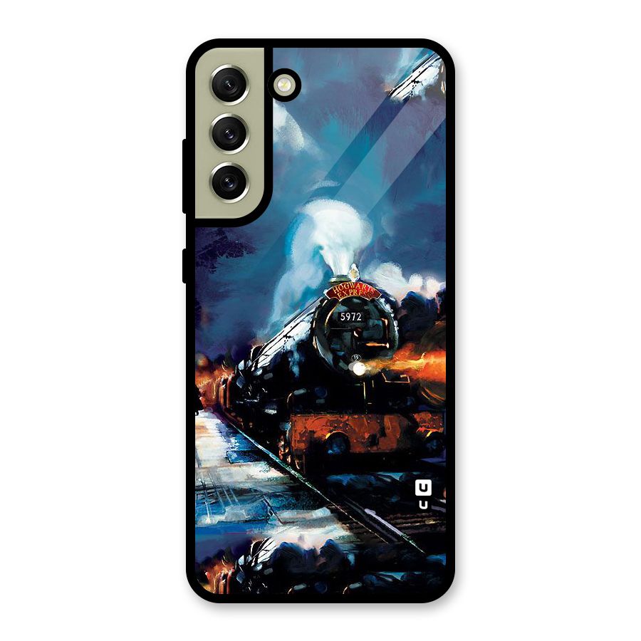 Train Art Glass Back Case for Galaxy S21 FE 5G