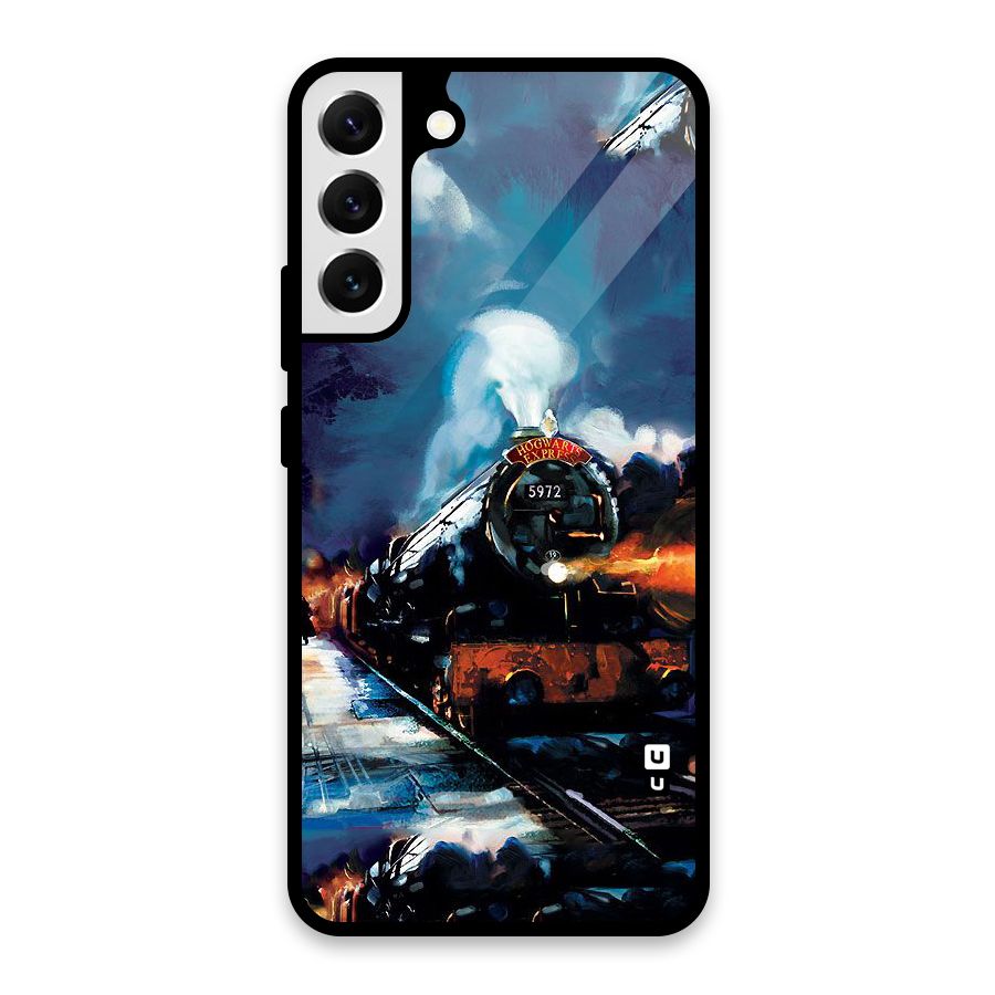 Train Art Glass Back Case for Galaxy S22 Plus 5G