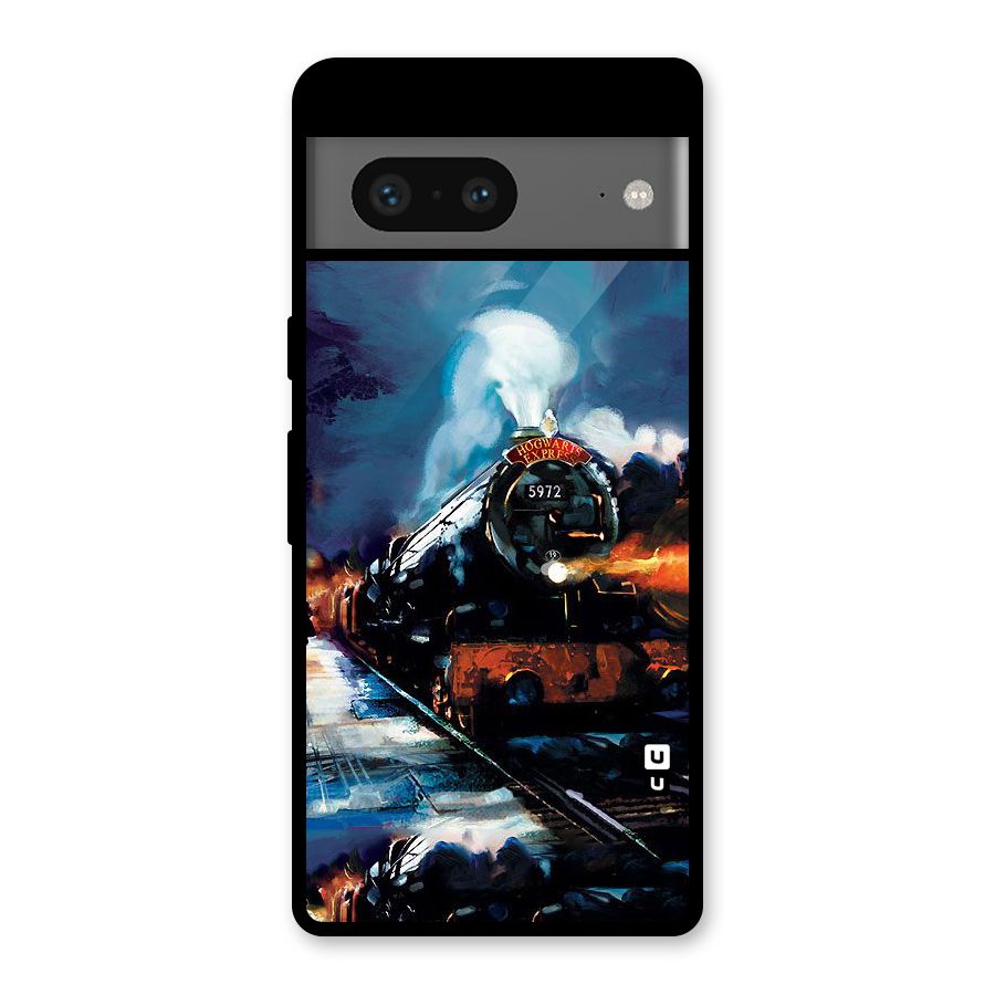 Train Art Glass Back Case for Google Pixel 7