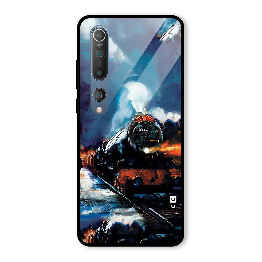 Train Art Glass Back Case for Mi 10