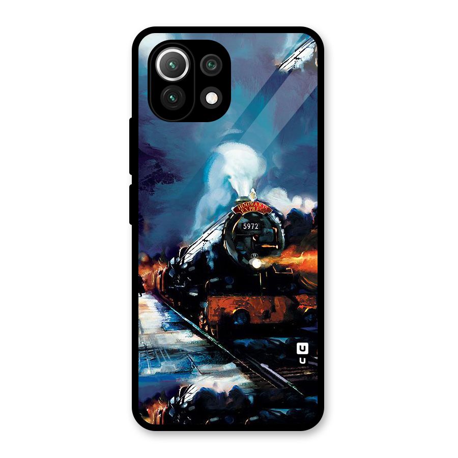Train Art Glass Back Case for Mi 11 Lite NE 5G