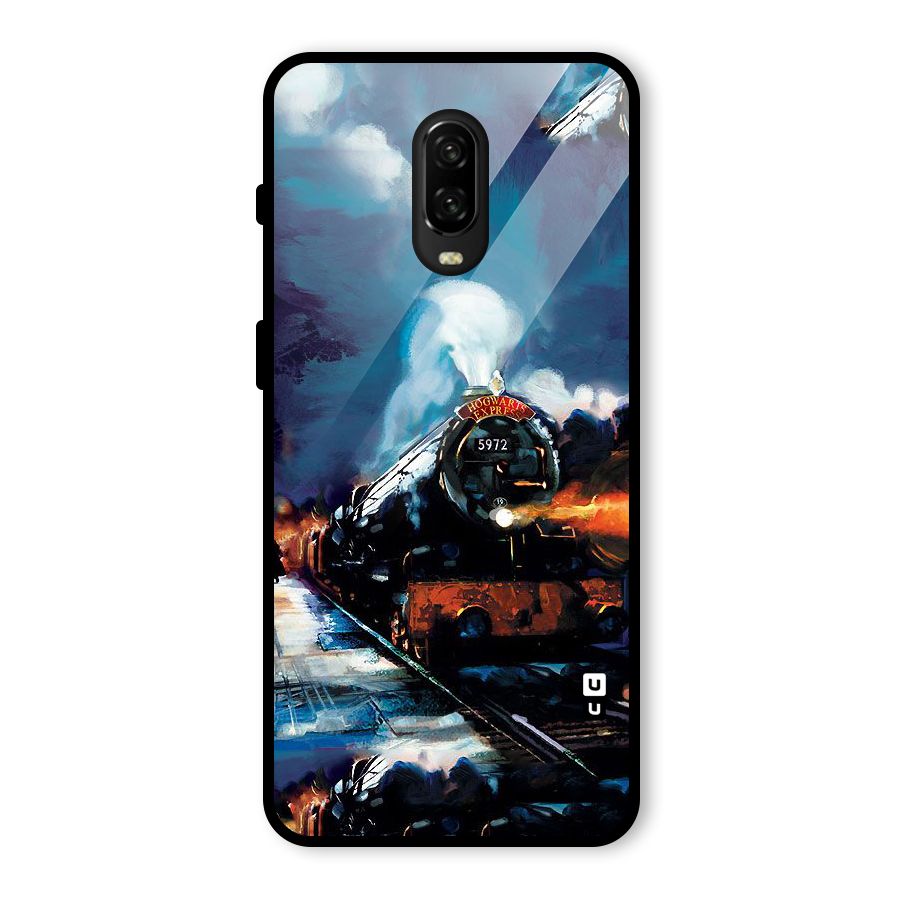 Train Art Glass Back Case for OnePlus 6T
