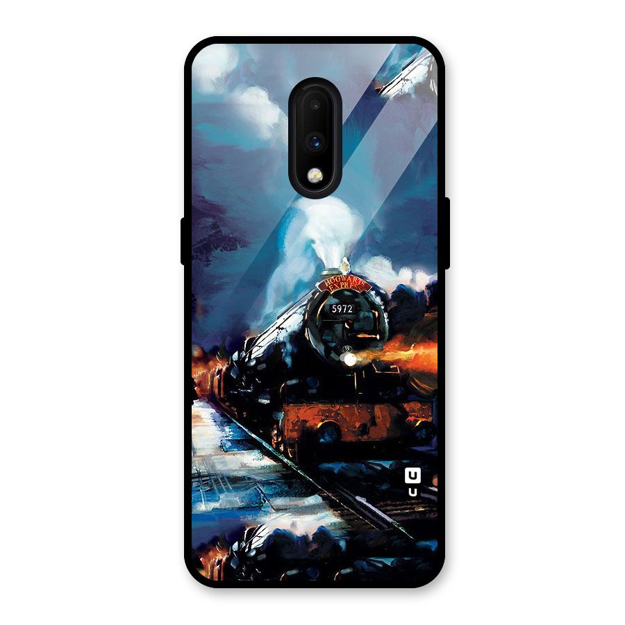 Train Art Glass Back Case for OnePlus 7