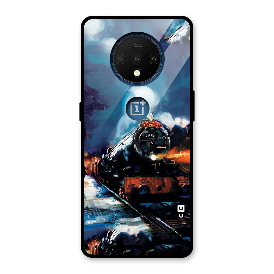 Train Art Glass Back Case for OnePlus 7T
