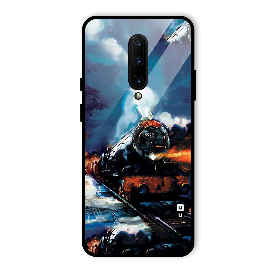 Train Art Glass Back Case for OnePlus 7 Pro