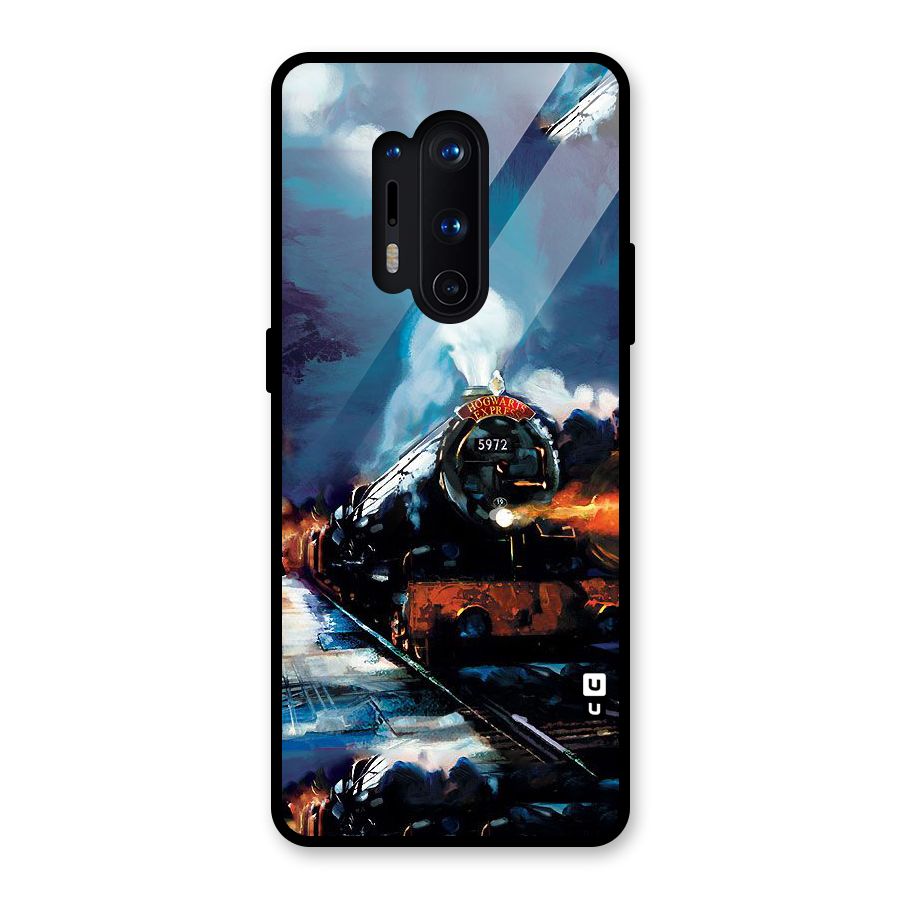 Train Art Glass Back Case for OnePlus 8 Pro