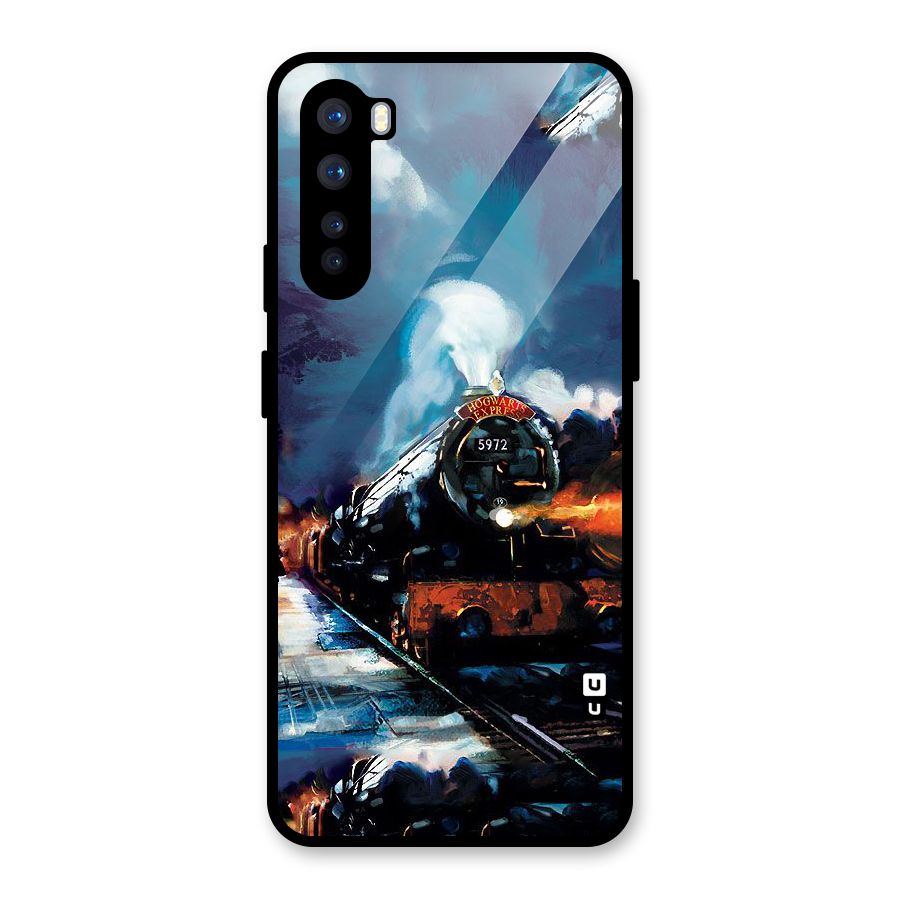 Train Art Glass Back Case for OnePlus Nord