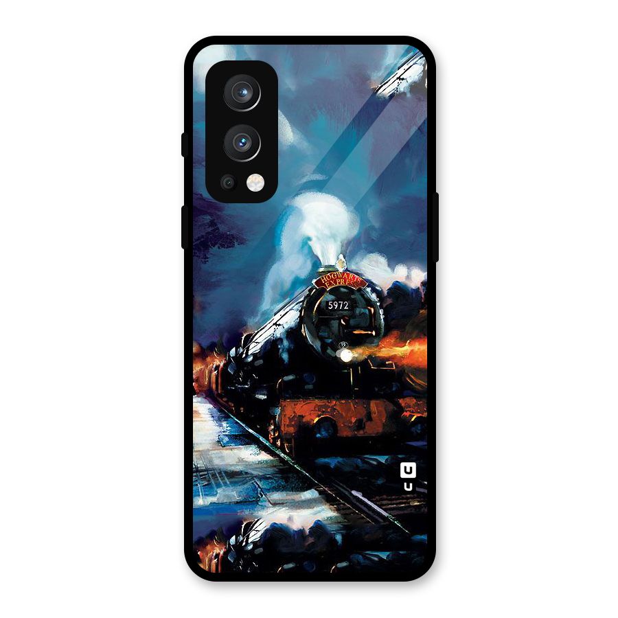 Train Art Glass Back Case for OnePlus Nord 2 5G