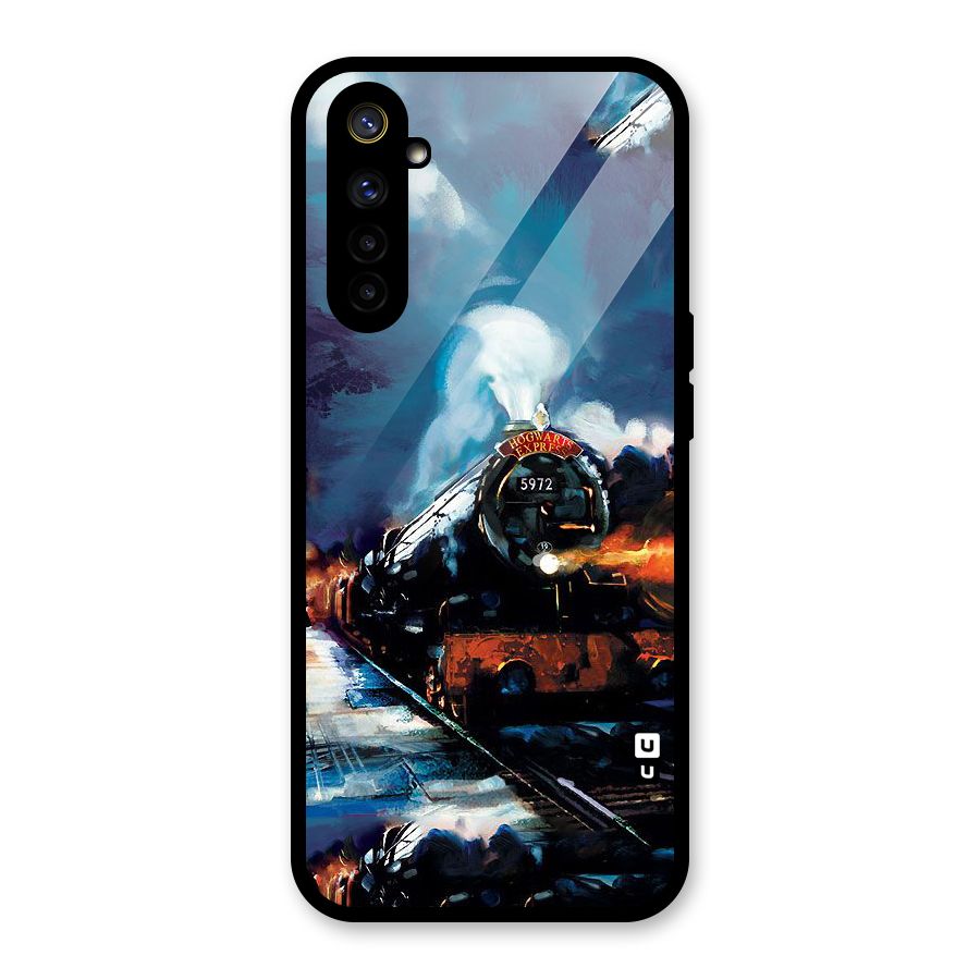 Train Art Glass Back Case for Realme 6i