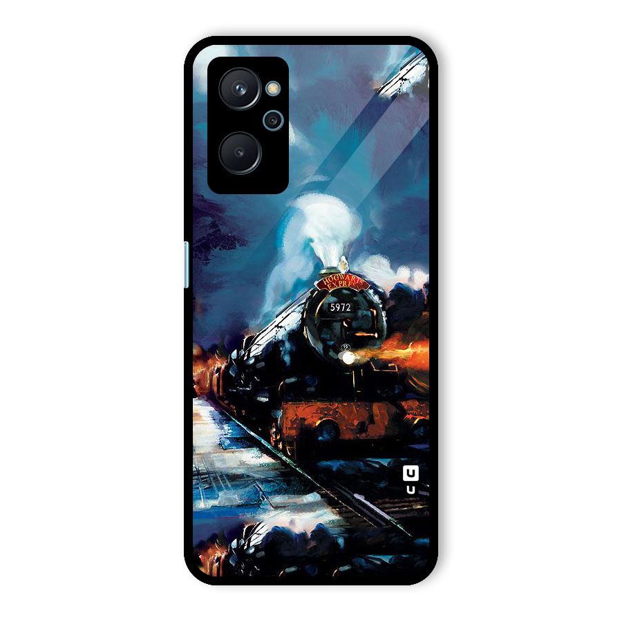 Train Art Glass Back Case for Realme 9i