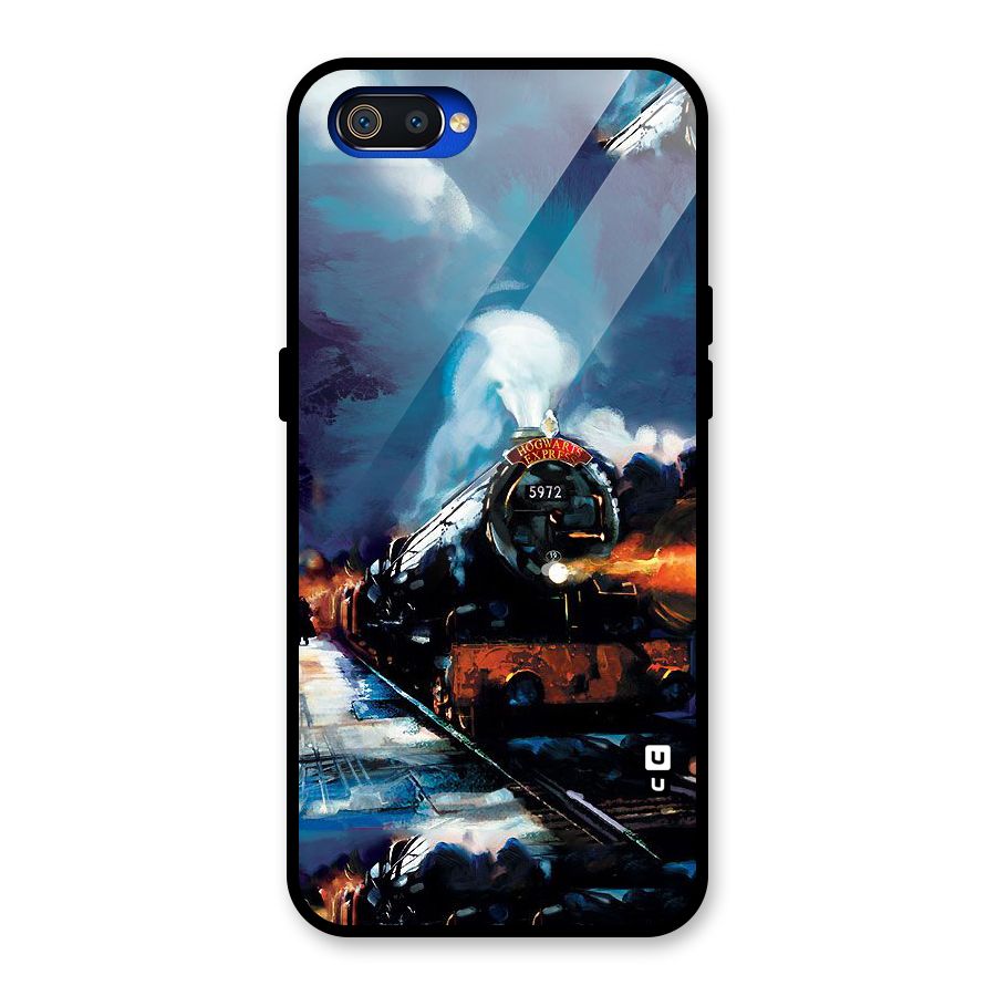 Train Art Glass Back Case for Realme C2