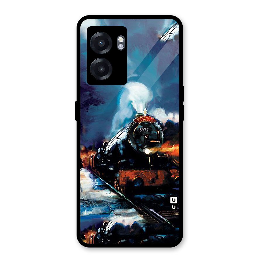 Train Art Glass Back Case for Realme Narzo 50 5G