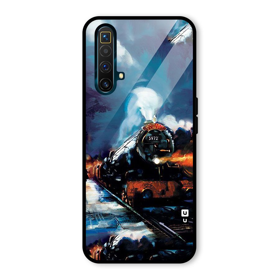 Train Art Glass Back Case for Realme X3