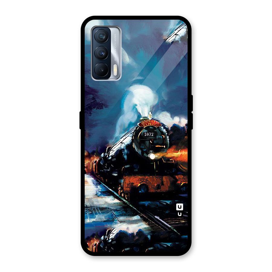 Train Art Glass Back Case for Realme X7
