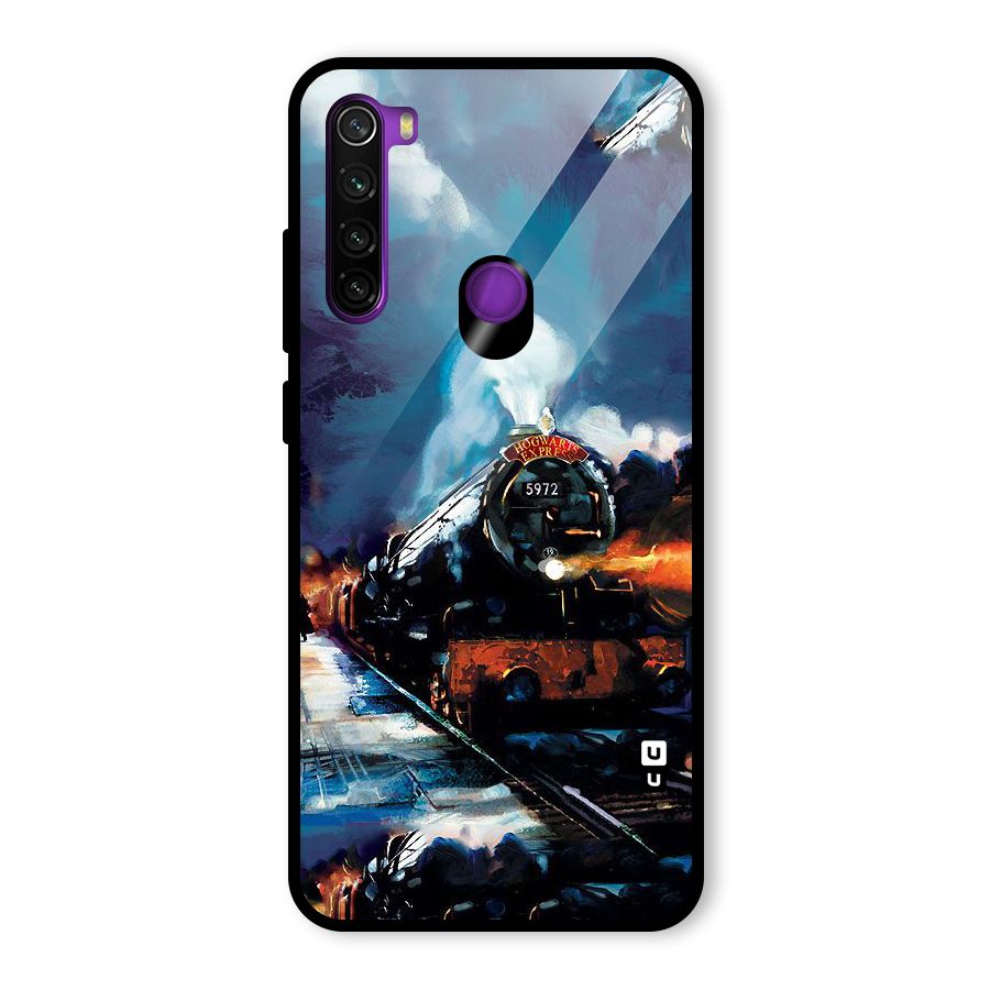 Train Art Glass Back Case for Redmi Note 8
