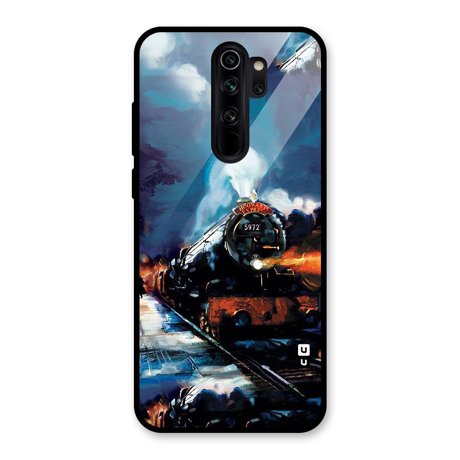 Train Art Glass Back Case for Redmi Note 8 Pro