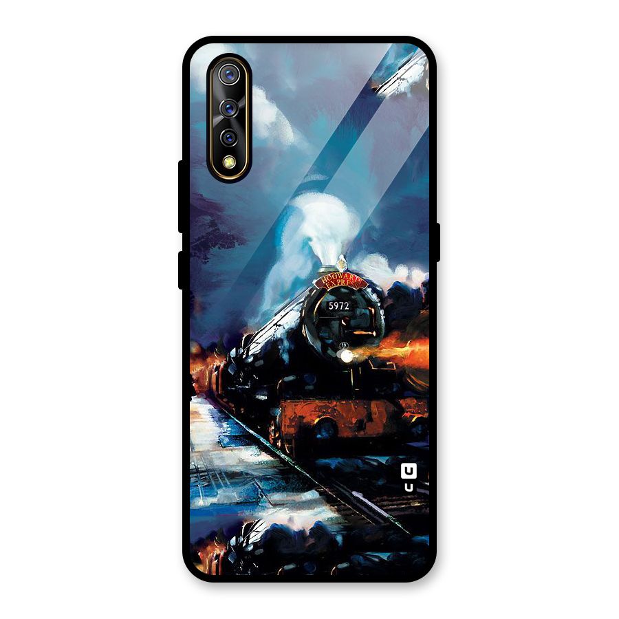 Train Art Glass Back Case for Vivo S1