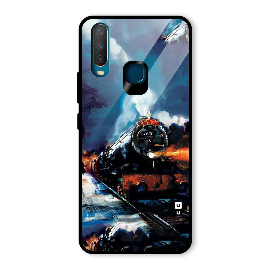 Train Art Glass Back Case for Vivo U10