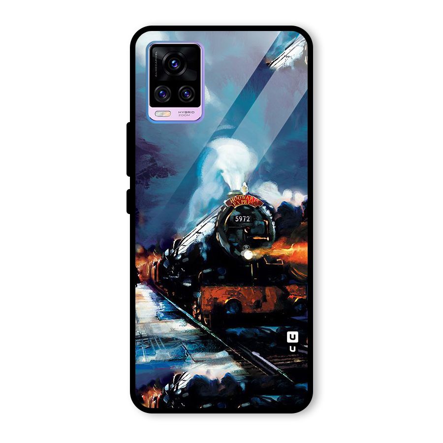 Train Art Glass Back Case for Vivo V20 Pro