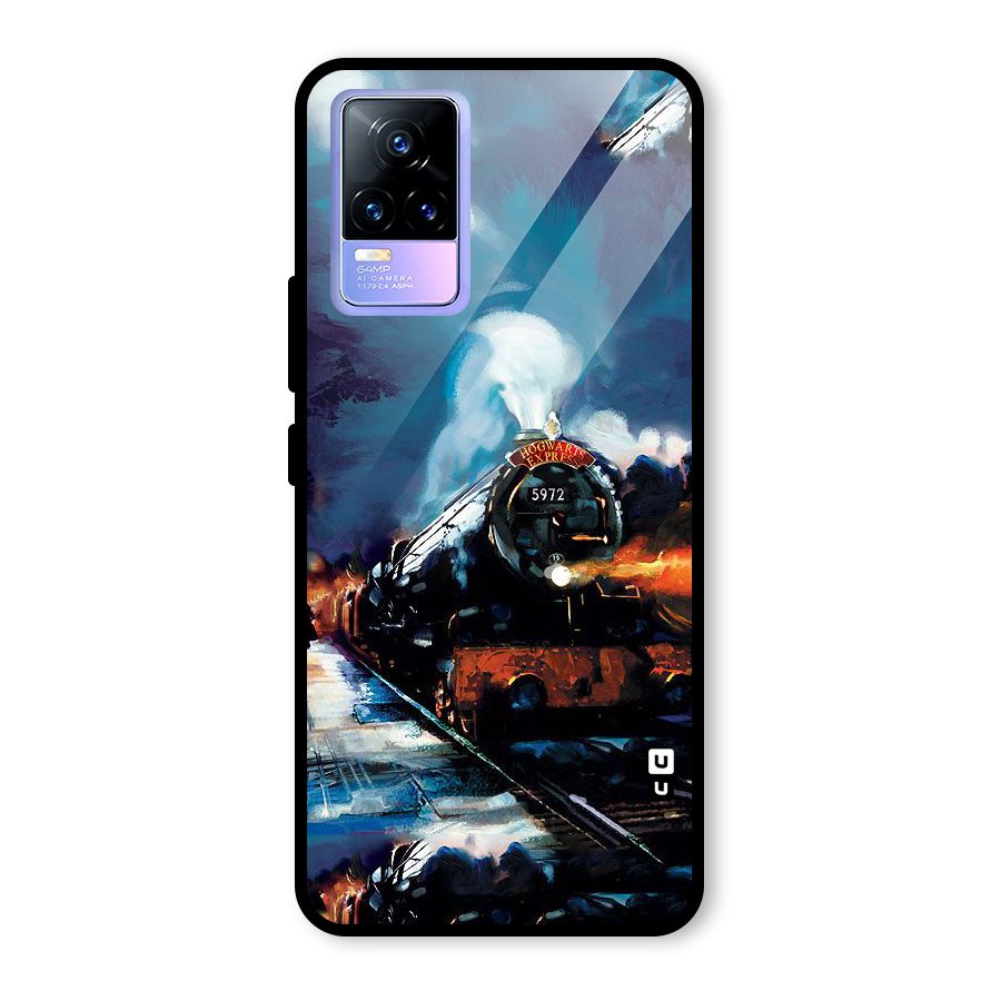Train Art Glass Back Case for Vivo Y73