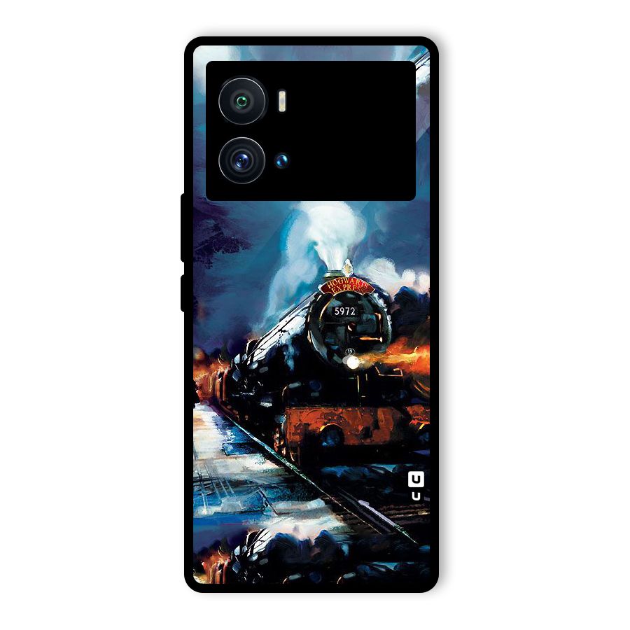 Train Art Glass Back Case for Vivo iQOO 9 Pro