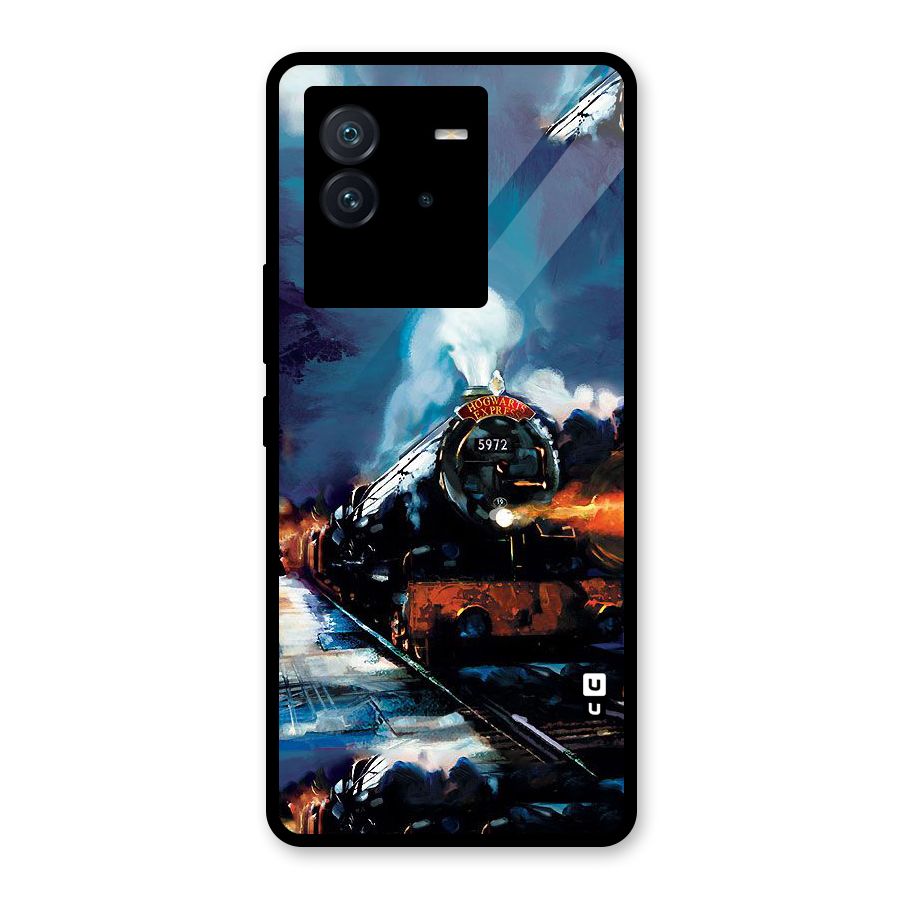 Train Art Glass Back Case for Vivo iQOO Neo 6 5G