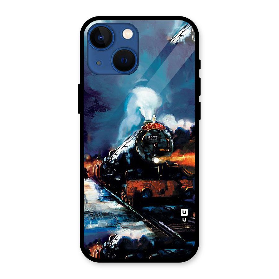 Train Art Glass Back Case for iPhone 13 Mini
