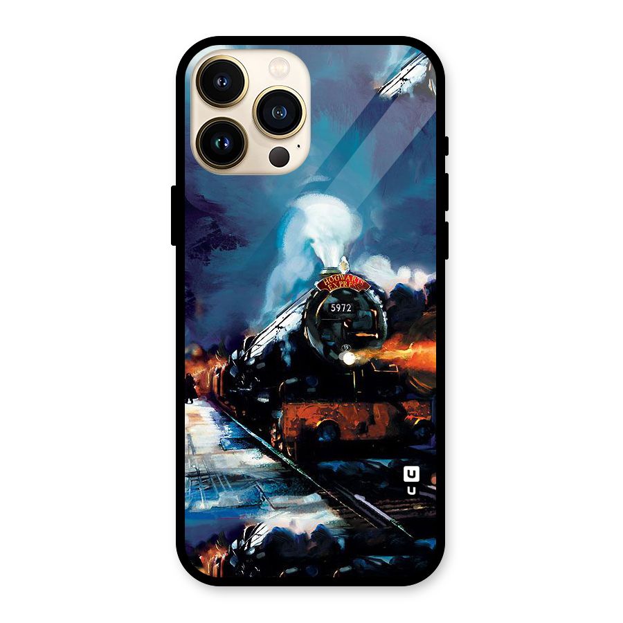 Train Art Glass Back Case for iPhone 13 Pro Max