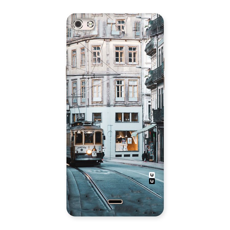 Tramp Train Back Case for Micromax Canvas Silver 5